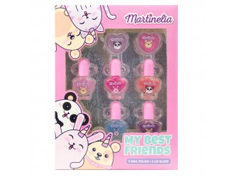 Set cosmetica balsam de buze si oje MARTINELIA BFF Nail Polish Set