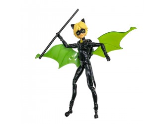 Papusa figurina Motan Noir cu costum de liliac S2 13cm Miraculous