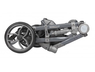 Baby Merc Коляска 2-в-1 Bebello B/168A серый/голубой