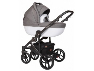 Baby Merc Коляска 2-в-1 Bebello B/188B белый/графит
