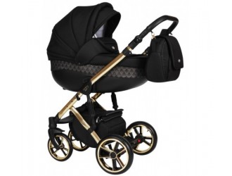 Baby Merc Коляска 2-в-1 Faster 3 L/143 чёрный/золото
