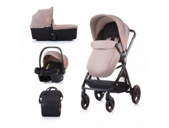 Chipolino Коляска 3-в-1 Elite KKET02103LA латте