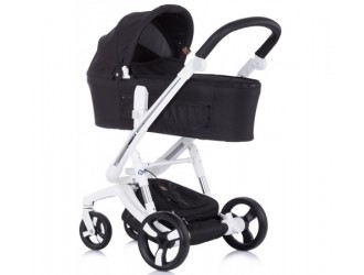 Chipolino Коляска 3-в-1 Electra KKEL0201WBK белая рамка/черный