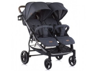 Chipolino Коляска для двойни 2 Classy KBCL02101CB карбон