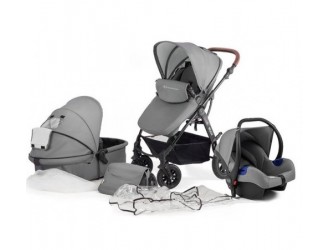 KinderKraft Коляска 3-в-1 MOOV серый