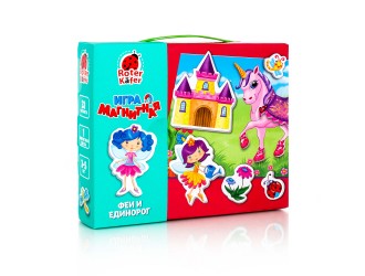 Игра настольная "Магнитная игра. Феи и единорог" (рус)