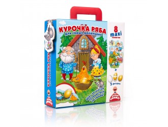 Макси пазлы "Курочка Ряба" для самых маленьких (рус)