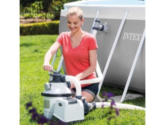 Pompa de filtrare cu nisip “Krystal Clear SX2800”, rezervor de nisip 35 kg, capacitate 10500 L/h, INTEX