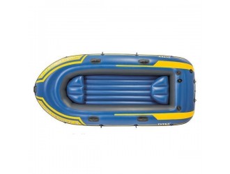 Barca gonflabila “Challenger 3” cu vasle si pompa, 295x137x43 cm, pana la 320 kg, INTEX