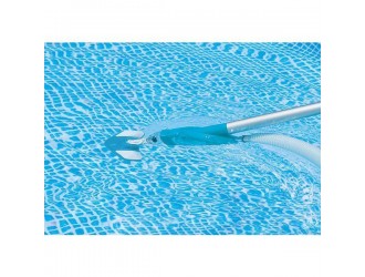 Set de curtare „Deluxe” pentru piscina: maner telescopic 279 cm, plasa, aspirator, perie, furtun, INTEX