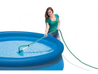Set de curatare a piscinei: maner telescopic de 239 cm, plasa, duza de aspirare cu punga, INTEX