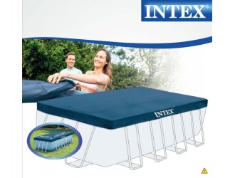 Husa pentru piscine cu cadru metalic dreptunghiular, 400x200 cm, INTEX
