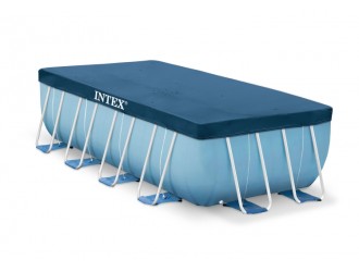 Husa pentru piscine cu cadru metalic dreptunghiular, 400x200 cm, INTEX