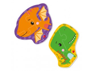 Baby Puzzle magnetic "Fisher Price. Dinozaurii" Vladi Toys