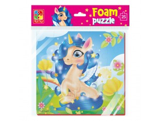 VT1109-07 Puzzle moale 22x23 "Fisher Price. Unicorn" Vladi Toys
