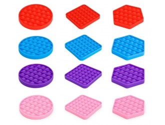 Игрушка-антистресс Pop It 12,5cm 3 разные цвета и формы