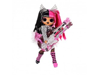 Set papusa L.O.L. SURPRISE! seria "O.M.G. Remix Rock"– METAL CHIC cu chitara electrica