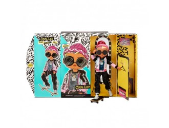 Set papusa baiat L.O.L. SURPRISE! seria "O.M.G. Guys" - COOL LEV cu accesorii