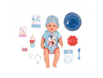 Papusa bebelus Baby Born 43 cm seria Imbratisari blande Baiatul fermecat cu accesorii