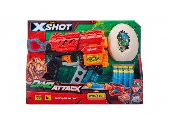 Jucarie Pistol DINO EXTINCT X-SHOT (8 cartuse) 660105