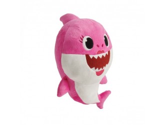 Jucarie de plus muzicala Baby Shark Mama Bebelusului Rechin 30cm