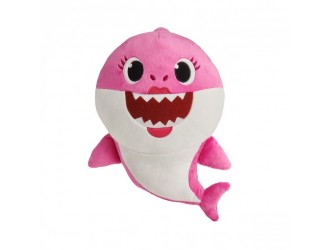 Jucarie de plus muzicala Baby Shark Mama Bebelusului Rechin 30cm