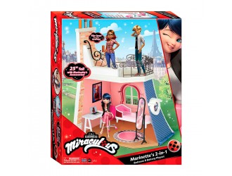 Игровой набор 2 в 1 спальная комната и балкон Marinette Miraculous