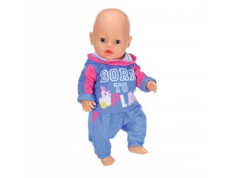 Спортивный костюм для куклы Baby Born 43 см (синий)