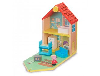 Деревянный игровой набор Домик с аксессуарами и фигурками Peppa Pig
