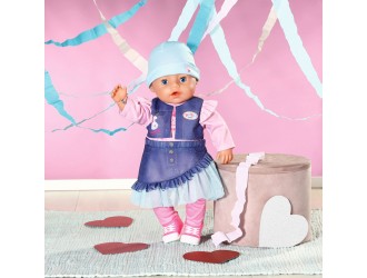 Кукла Baby Born серия 43 см Нежные объятия Девушка с одеждой,Джинсы с аксессуарами