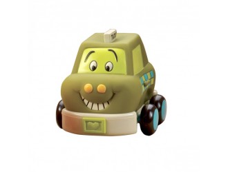 Set de joaca Parc Auto cu 4 masinute cu inertie Battat