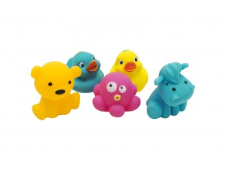 Игрушки для ванной, фигурки ЖИВОТНЫХ, 5 ШТ. UNIKATOY 25414