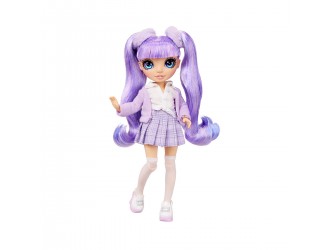 Papusa Rainbow High seria "Junior" - Violet Willow 23 cm (cu accesorii)