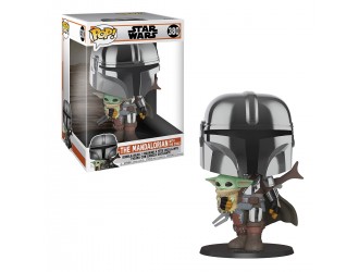 Игровая фигурка Funko Pop! Мандалорец в хроме с малышом 25 сm