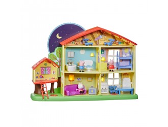 Игровой набор Peppa - Коттедж Пеппы День-ночь (3 фигурки, свет, звук)