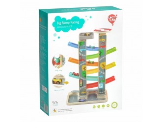 Деревянная игра с 5 машинками - Lucy & Leo Big Ramp Racing