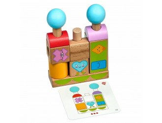 Деревянная игра-головоломка - Эмоции Люси и Лео