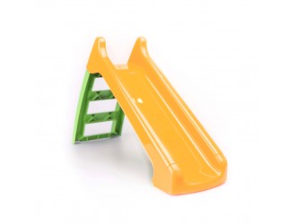 Primul tobogan verde-oranj