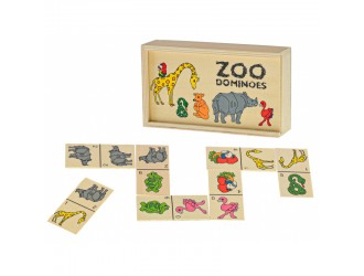 Domino ZOO- деревянные 28 шт. 15.5x9x4см Big Tree