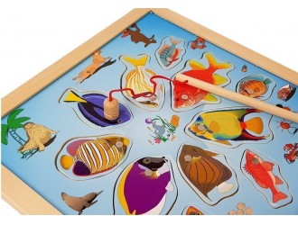 Деревянная игра Магнитная рыбалка, 27 x 27 см
