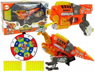 10046 Blaster transformer Dinobots 2 in 1 Velociraptor oranj