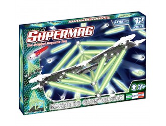 Магнитный конструктор Supermag Classic Glow, 72 шт.