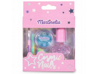 30662 Набор Martinelia Cosmic Nails, кисть, блестящая пудра, лак для ногтей.
