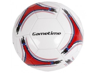 720202 Minge de fotbal marime 5 din piele sintetica Gametime