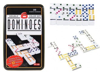 1419 Joc Domino in cutie metalica 28 elemente