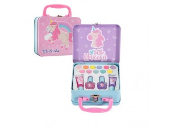  Trusa produse de machiaj in cutie metalica Unicorn Martinelia
