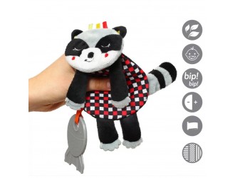 Обнимашка шуршалка для младенцев FLAT RACOON FELIX