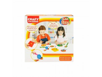 Набор паст для лепки "Crazy Pizza" 10 эл. Crafy Dough (4x50гр.)