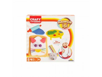Set pasta de modelat "Mom's Pastry" 6 el. Crafy Dough (4x50gr.)