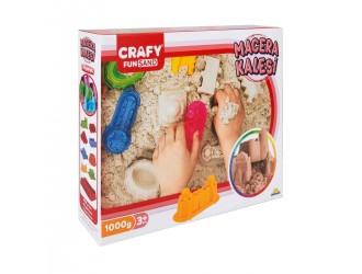 Набор кинетического песка "Кастель" 10 эл. Crafy Sand 1000гр.